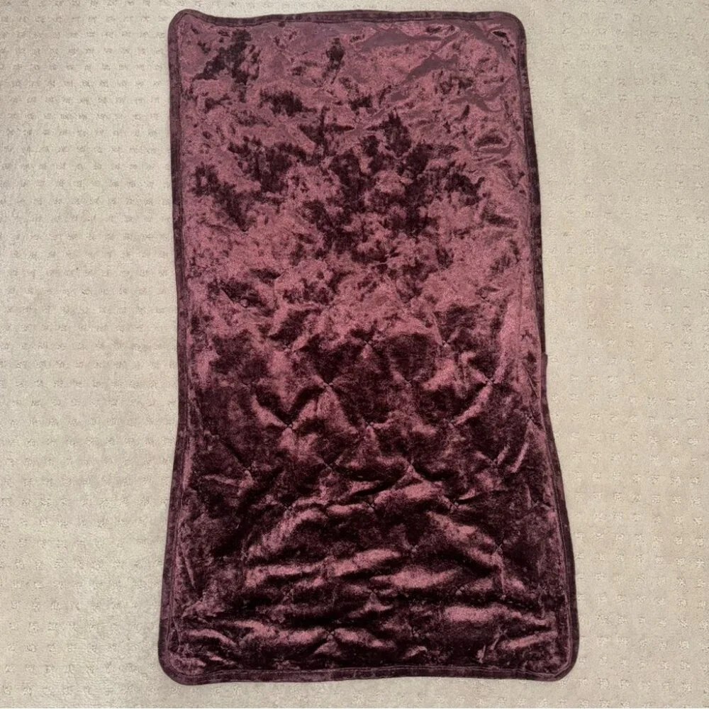 Comforter & pillow cases king sized crushed velvet quilted satiny silky shimmer